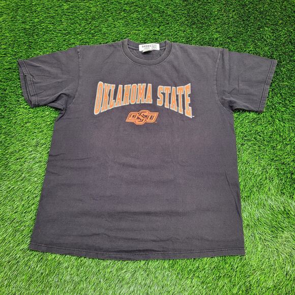 Vintage Oklahoma State University Sweatshirt XL 24x28 Faded Black - Picture 1 of 12